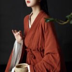 Wei Jin Style Red Hanfu Dress Women