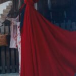 Ancient Style Hooded Cloak Full Length Red