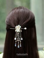 Fashion Hanfu Chinese Style Hair Pins Handmade Barrette Stick - Image 3