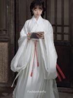 Fashion Hanfu Traditional Chinese Dress White Hanfu Dress