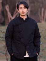 Men’s Chinese Padded Jacket – Winter Mandarin Collar Chinese Style Coat - Image 5