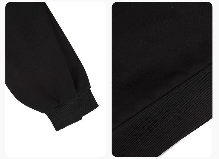 Close-up of the black Hanfu top sleeve cuff