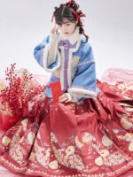 Blue Ming Hanfu Dress Female Winter Dress - Image 2