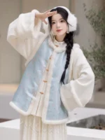 Winter Embroidered Vest for Women Chinese-Inspired Outfit - Image 2