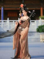 Women’s Qixiong Ruqun Hanfu Set Flowing Tang Style Dress - Image 4