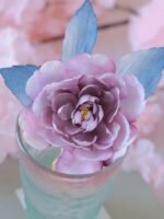 Hanfu Embroidered Headdress Camellia Flower Hair Pins - Image 3