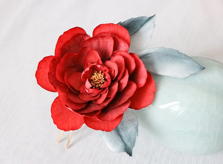Camellia Flower Hair Pins