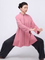 Modern Tai Chi Training Clothes – Elastic Cotton Casual Outfit for Women - Image 4