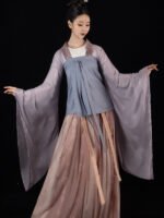 Chinese Ancient Hanfu With Large Sleeves - Image 2