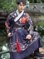 Chinese Traditional Hanfu Flying Fish Suit