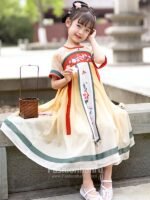 Chinese Clothing Ancient Hanfu Girl Children Summer Dress