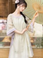 Chinese Summer Hanfu Dress Modern Beautiful Hanfu Casual Dress - Image 2