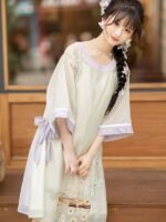 Chinese Summer Hanfu Dress Modern Beautiful Hanfu Casual Dress - Image 5