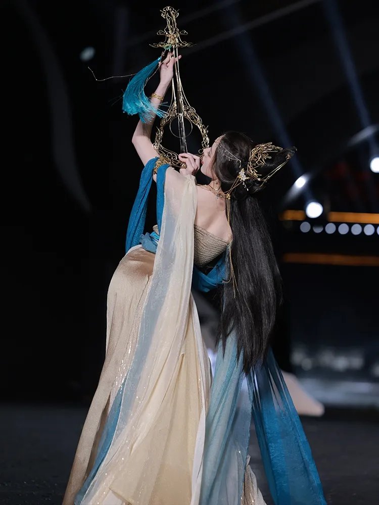 Chinese Dunhuang Feitian Costume Dance Performence Dress