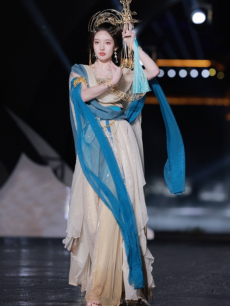 Chinese Dunhuang Feitian Costume Dance Performence Dress