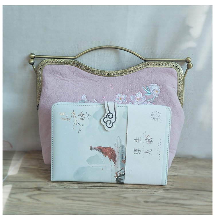 Chinese Embroidered Floral Handbag