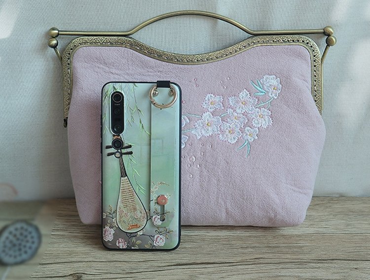 Chinese Embroidered Floral Handbag