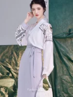 Chinese Fashion Hanfu Women’s Summer Dress 2 Colors - Image 2