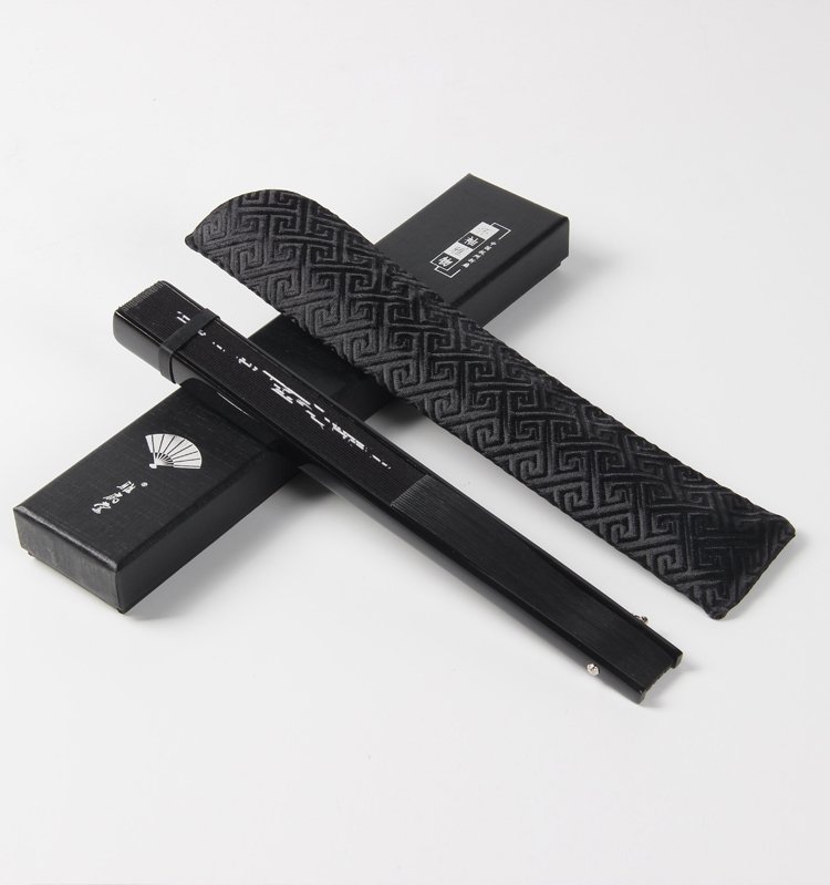 Chinese Folding Fan Black Dragon Fan