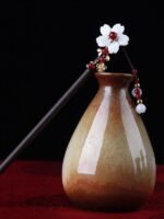 Chinese Style Hairpin Handmade Wooden Hair Fork Women