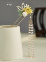 Fashion Hanfu Chinese Hair Accessories Handmade Hairpin - Image 3