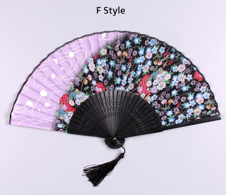 Chinese Hand Held Fans Ancient Dance Folding Fan