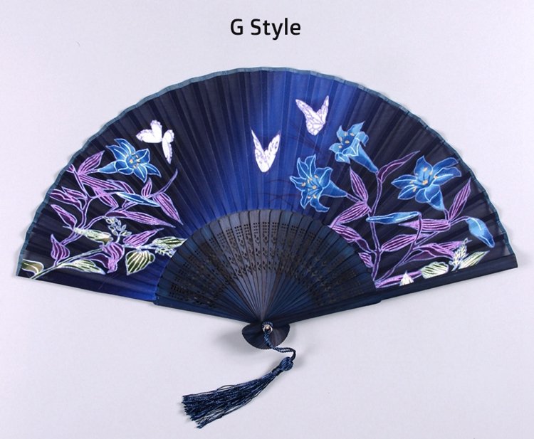 Chinese Hand Held Fans Ancient Dance Folding Fan