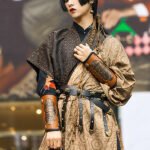 Chinese Hanfu Cosplay Clohtes Tang Round Necked Robe