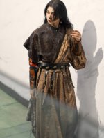 Chinese Hanfu Cosplay Clohtes Tang Round Necked Robe - Image 3