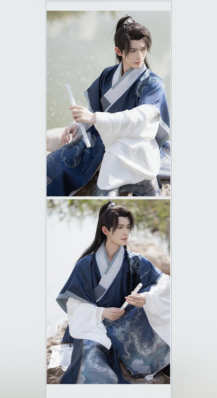 Chinese Hanfu Costume Male Robe