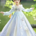 Chinese Ancient Clothing Hanfu Long Sleeved Girl Princess Dress