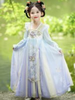 Chinese Ancient Clothing Hanfu Long Sleeved Girl Princess Dress - Image 2