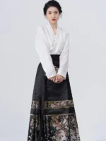 Chinese Hanfu Mamianqun Set Daily Hanfu Dress - Image 2