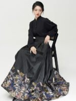 Stylish Chinese Hanfu Mamianqun Modern Dress - Image 2