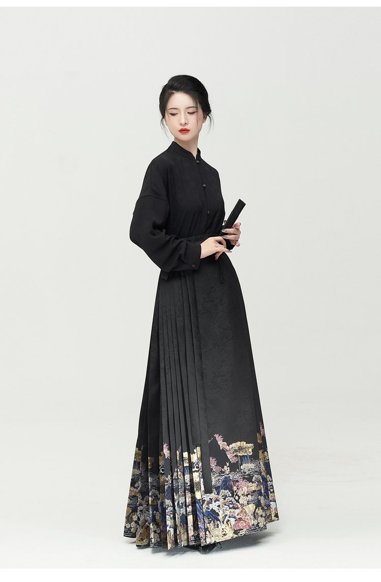Chinese Hanfu Mamianqun Modern Dress