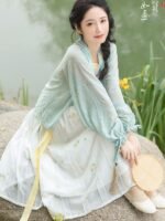 Chinese Modern Hanfu Dress Female Summer Fresh Dress - Image 3