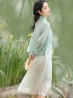 Chinese Modern Hanfu Dress Female Summer Fresh Dress - Image 4