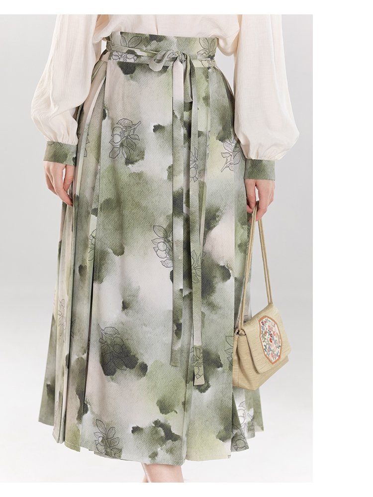 Chinese Hanfu Pleated Skirt