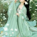 Fashion Hanfu Chinese Hanfu Ruqun Dress Green/Pink