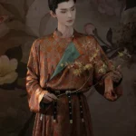 Ancient Chinese Male Hanfu Round Neck Robe