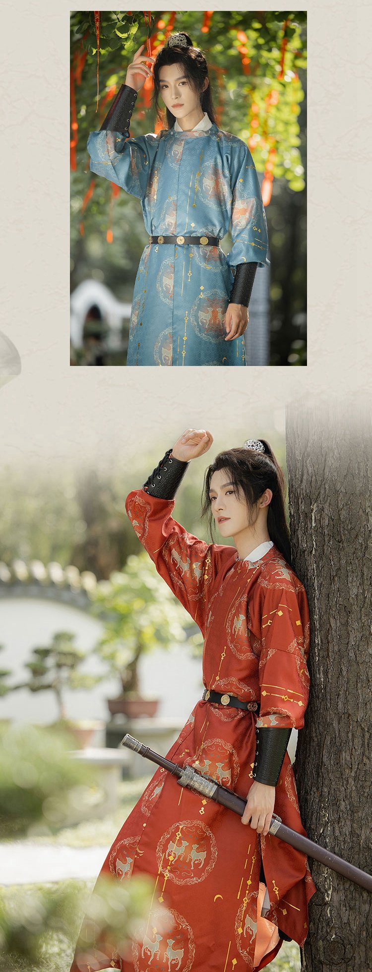 Chinese Mens Hanfu Robe