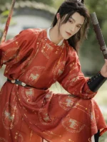 Chinese Mens Hanfu Xiake Clothing Multi Color - Image 2