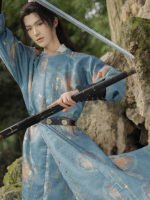 Chinese Mens Hanfu Xiake Clothing Multi Color - Image 3