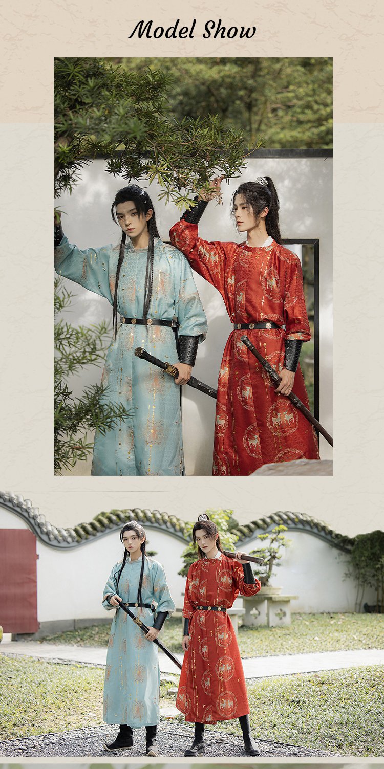 Chinese Mens Hanfu Robe