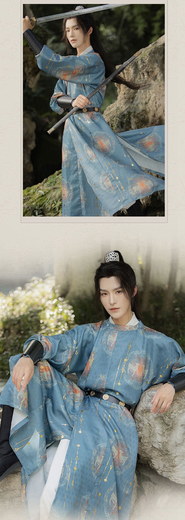 Chinese Mens Hanfu Robe