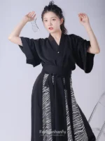 Fashion Hanfu Chinese Modern Hanfu Dress 2 Piece Set - Image 2