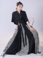 Fashion Hanfu Chinese Modern Hanfu Dress 2 Piece Set - Image 3