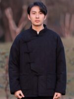 Men’s Chinese Padded Jacket – Winter Mandarin Collar Chinese Style Coat - Image 4