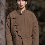 Men’s Chinese Padded Jacket – Winter Mandarin Collar Chinese Style Coat
