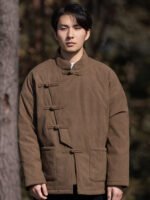 Men’s Chinese Padded Jacket – Winter Mandarin Collar Chinese Style Coat